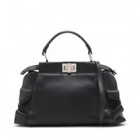 フェンディ ミニピーカブー セレリア レザー×パイソン 2WAY