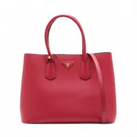 プラダ サフィアーノキュイール レザー 2WAYトートバッグ ブラック