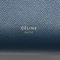 セリーヌ ベルトバッグマイクロ レザー 2WAYハンドバッグ ネイビー