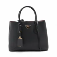プラダ サフィアーノ レザー 2WAYトートバッグ ブラック WZ591863