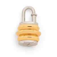 エルメス カデナ ランタン 1991 チャーム GP ゴールド×シルバー