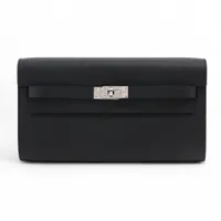 エルメス MC2フレミング ボックスカーフ 財布 ブラック □F:2002年