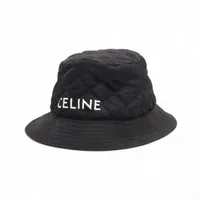 セリーヌ トリオンフ ハット アルパカ×ナイロン×ウール ベージュ