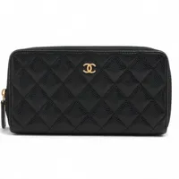 シャネル ココマーク パイソン ラウンドジップウォレット ピンク