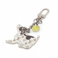 ヴィトン M67224 キーホルダー レザーロープ FI1127 チャーム PVC