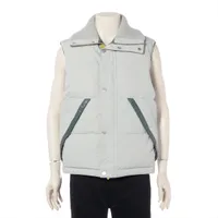 エルメス 23AW ナイロン ダウンベスト 46 メンズ グリーン セリエ