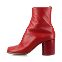 メゾンマルジェラ TABI レザー ショートブーツ 36 レディース レッド