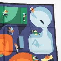 エルメス　カレ90　フィギュアリーブル エルメス カレ90 FIGURES LIBRES フィギュア リーブル スカーフ シルク