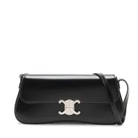 セリーヌ トリオンフ レザー チェーンウォレット ブラック NP032527