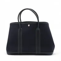 【極美品】エルメス ガーデンパーティ36 PM トワルオフィシエxネゴンダ エルメス ガーデンパーティ36 PM トワルオフィシエxネゴンダ ネイビー