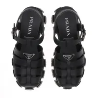 プラダ モノリス ラバー サンダル 6 ユニセックス ブラック