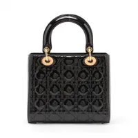 良品　ディオール レディディオール カナージュ　パテントレザー　ケース クリスチャンディオール レディディオール カナージュ パテントレザー