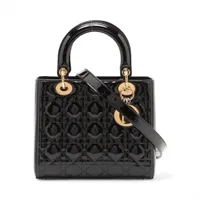 クリスチャンディオール レディディオール カナージュ パテントレザー