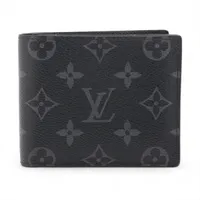 RFID・美品★ルイヴィトン　モノグラムエクリプス　ポルトフォイユ・マルコNM ヴィトン エクリプス ポルトフォイユマルコNM M62545 ブラック