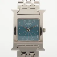 エルメス Hウォッチ HH1.210 SS SS QZ 青文字盤 あまりごま3 A4081945