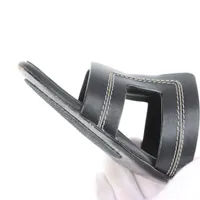 エルメス オアジス レザー サンダル 38 レディース ブラック ステッチ