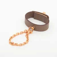 エルメス ケリー グローブホルダー GP×革 エトゥープ×ローズゴールド