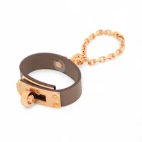 エルメス ケリー グローブホルダー GP×革 エトゥープ×ローズゴールド