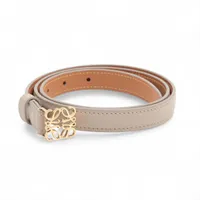 ロエベ アナグラム ベルト 80/32 レザー ベージュ A4082664｜中古