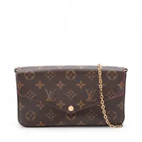 ヴィトン モノグラム ポシェットフェリシー M61276 ブラウン RFID反応あり