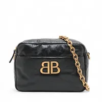 バレンシアガ　ショルダー　バッグ　レザー バレンシアガ レザー チェーンショルダーバッグ ブラック 806458