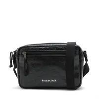 バレンシアガ エクスプローラー レザー ショルダーバッグ ブラック