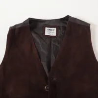 エンメティ ゴートスキン ベスト 44 メンズ ブラウン 24-06-0252-309