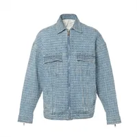 ヴァレンティノ Vロゴ コットン デニムジャケット I48 メンズ ブルー