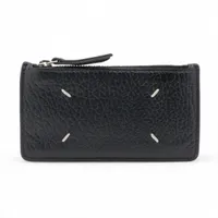 メゾンマルジェラ 4ステッチ レザー マネークリップ ブラック