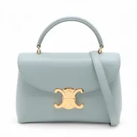 ✨激レア極美品✨オールドセリーヌ　トリオンフ刺繍バッグ　がま口　2way レザー ✨激レア極美品✨オールドセリーヌ トリオンフ刺繍バッグ がま口 2way