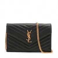 SAINT LAURENT クロコ型押し チェーンウォレット 377829 SAINT LAURENT クロコ型押し チェーンウォレット 377829