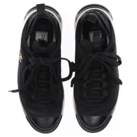 シャネル ココマーク レザー スニーカー 36 レディース ブラック