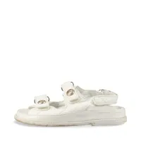 【新品未使用】【値下げ】CHANEL アイボリー オープントゥ サンダル 新品未使用】【値下げ】CHANEL アイボリー オープントゥ サンダル