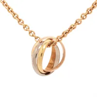 カルティエ ベビートリニティ ネックレス 750(YG×PG×WG) 8.9g A4084469