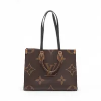 ヴィトン ジャイアントモノグラムリバース オンザゴーMM M45321 ブラウン RFID反応あり