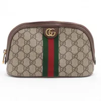 グッチ GGスプリーム 772321 PVC×レザー コインケース ベージュ