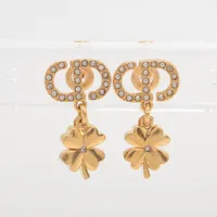 ディオール Petit CD プチCD ピアス(両耳用) GP×ラインストーン