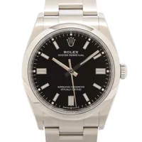 ロレックス オイスターパーペチュアル36 126000 SS SS AT 黒文字盤