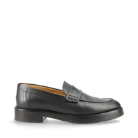 エルメス レザー ローファー 36 1/2 レディース ブラック モカシン