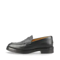 エルメス レザー ローファー 36 1/2 レディース ブラック モカシン