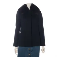 バーバリーブルーレーベル ウール×アンゴラ コート 38 レディース