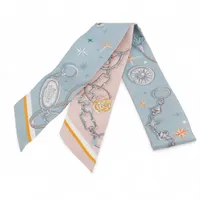 エルメス ツイリー En Desordre 無秩序 スカーフ シルク ピンク