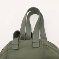 ロエベ ハンモック ナイロンxレザー 2WAYハンドバッグ カーキ