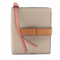 ロエベ アナグラム コンパクトジップ レザー コンパクトウォレット