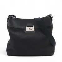 クリスチャンディオール トロッター キャンバスxレザー ショルダー