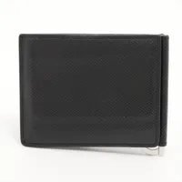 メゾンマルジェラ 4ステッチ レザー マネークリップ ブラック