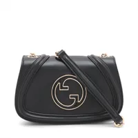 グッチ ブロンディ レザー ショルダーバッグ シルバー 742360 A3396447