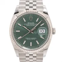 ロレックス デイトジャスト 116234 SS×WG AT ブラックコンセントリック