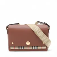 バーバリー ノバチェック ハンプシャー レザーxキャンバス ショルダー