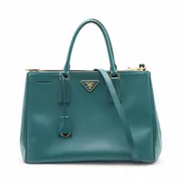 プラダ サフィアーノ レザー 2WAYハンドバッグ グリーン A4086973